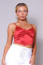 Load image into Gallery viewer, Sexy Spaghetti Strap Ruched Front Scarf Front Top