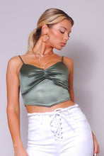 Load image into Gallery viewer, Sexy Spaghetti Strap Ruched Front Scarf Front Top
