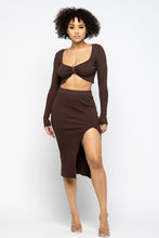 Load image into Gallery viewer, High Slit Skirt Set