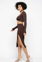Load image into Gallery viewer, High Slit Skirt Set