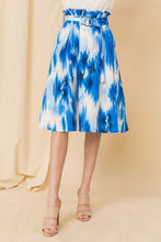 Load image into Gallery viewer, Self-buckle Belt Printed Skirt