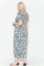 Load image into Gallery viewer, Front Slit Dolman Leopard Print Maxi Dress