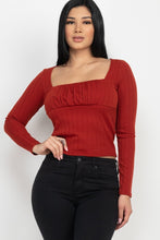 Load image into Gallery viewer, Shirred Square Neck Top