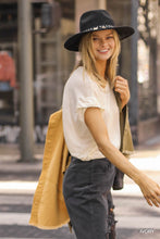 Load image into Gallery viewer, Short Sheer Dolman Sleeve Scoop Neck Top With Side Slit
