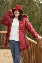 Load image into Gallery viewer, Plus Size Vegan Fur Double-sided Cotton Twill Parka &amp; Puffer Jacket
