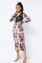 Load image into Gallery viewer, Tie Dye Long Sleeve Midi Dress
