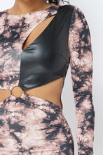 Load image into Gallery viewer, Tie Dye Long Sleeve Midi Dress
