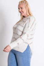 Load image into Gallery viewer, Plus Sweater With Stripe Detail