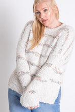 Load image into Gallery viewer, Plus Sweater With Stripe Detail