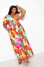 Load image into Gallery viewer, Flower Maxi Skirt&amp;top Set