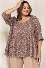 Load image into Gallery viewer, Tiny Floral Printed Square Neckline Top
