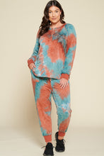 Load image into Gallery viewer, Tie-dye Printed French Terry Knit Loungewear Sets