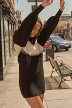 Load image into Gallery viewer, A Ribbed Knit Sweater Mini Dress