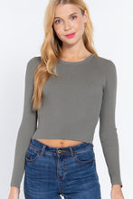 Load image into Gallery viewer, Long Slv Open Back Sweater Top