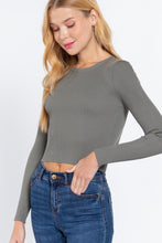 Load image into Gallery viewer, Long Slv Open Back Sweater Top