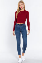 Load image into Gallery viewer, Long Slv Open Back Sweater Top