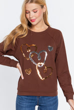Load image into Gallery viewer, Sequins French Terry Pullover Top