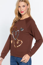Load image into Gallery viewer, Sequins French Terry Pullover Top