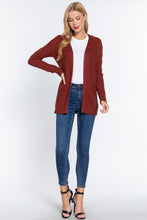 Load image into Gallery viewer, Long Slv Open Front Sweater Cardigan