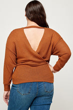Load image into Gallery viewer, Plus Size Textured Waffle Sweater Knit Top