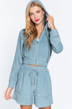 Load image into Gallery viewer, Hoodie Terry Towelling Jacket