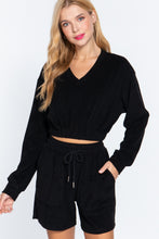 Load image into Gallery viewer, Elasticized Hem Terry Towelling Top