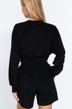 Load image into Gallery viewer, Elasticized Hem Terry Towelling Top