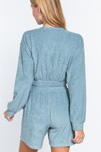Load image into Gallery viewer, Elasticized Hem Terry Towelling Top