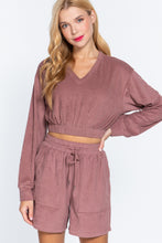 Load image into Gallery viewer, Elasticized Hem Terry Towelling Top