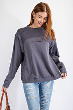 Load image into Gallery viewer, Terry Knit Loose Fit Pullover