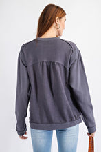 Load image into Gallery viewer, Terry Knit Loose Fit Pullover