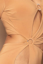 Load image into Gallery viewer, Metal Ring With Cutout Detailed Mini Dress
