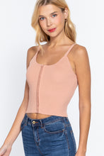Load image into Gallery viewer, Front Closure With Hooks Sweater Cami Top