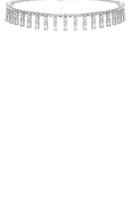 Load image into Gallery viewer, Crystal Baguette Piano Choker Necklace