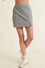 Load image into Gallery viewer, Banded Front Waist Pinstripe Mini Skirt