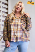 Load image into Gallery viewer, Plaid Mix Button Down Shirt
