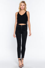 Load image into Gallery viewer, V-neck Side Ruched Sweater Top