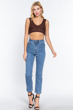 Load image into Gallery viewer, Textured Crop Sweater Tank Top