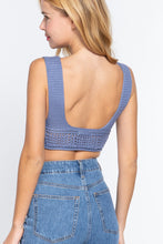 Load image into Gallery viewer, Textured Crop Sweater Tank Top
