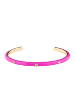 Load image into Gallery viewer, Color Metal Rhinestone Cuff Bracelet