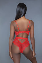 Load image into Gallery viewer, 1 Pc. Non-padded Cups With Modern Cut-out Details. Hook And Eye Fastenings. Adjustable Straps