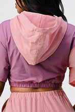 Load image into Gallery viewer, Pants Set In Color Block With Hoodie And Detachable Bottom Part