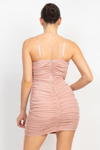 Load image into Gallery viewer, Hook &amp; Eye Ruched Cami Mini Dress