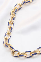 Load image into Gallery viewer, Color Metal Oval Link Necklace