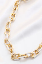 Load image into Gallery viewer, Color Metal Oval Link Necklace