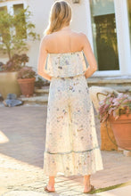 Load image into Gallery viewer, Tube Top With Tier Ruffle Waist Elastic Bottom Lace Trim Jumpsuit
