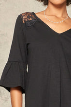 Load image into Gallery viewer, A Knit Top With Deep V Neckline And Yoke Design