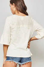 Load image into Gallery viewer, A Knit Top With Deep V Neckline And Yoke Design