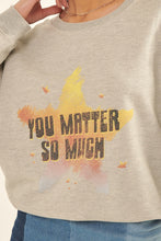 Load image into Gallery viewer, Vintage-style, Multicolor Star French Terry Knit Graphic Sweatshirt