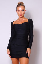 Load image into Gallery viewer, Sweetheart Pleated Front Sexy Mini Dress